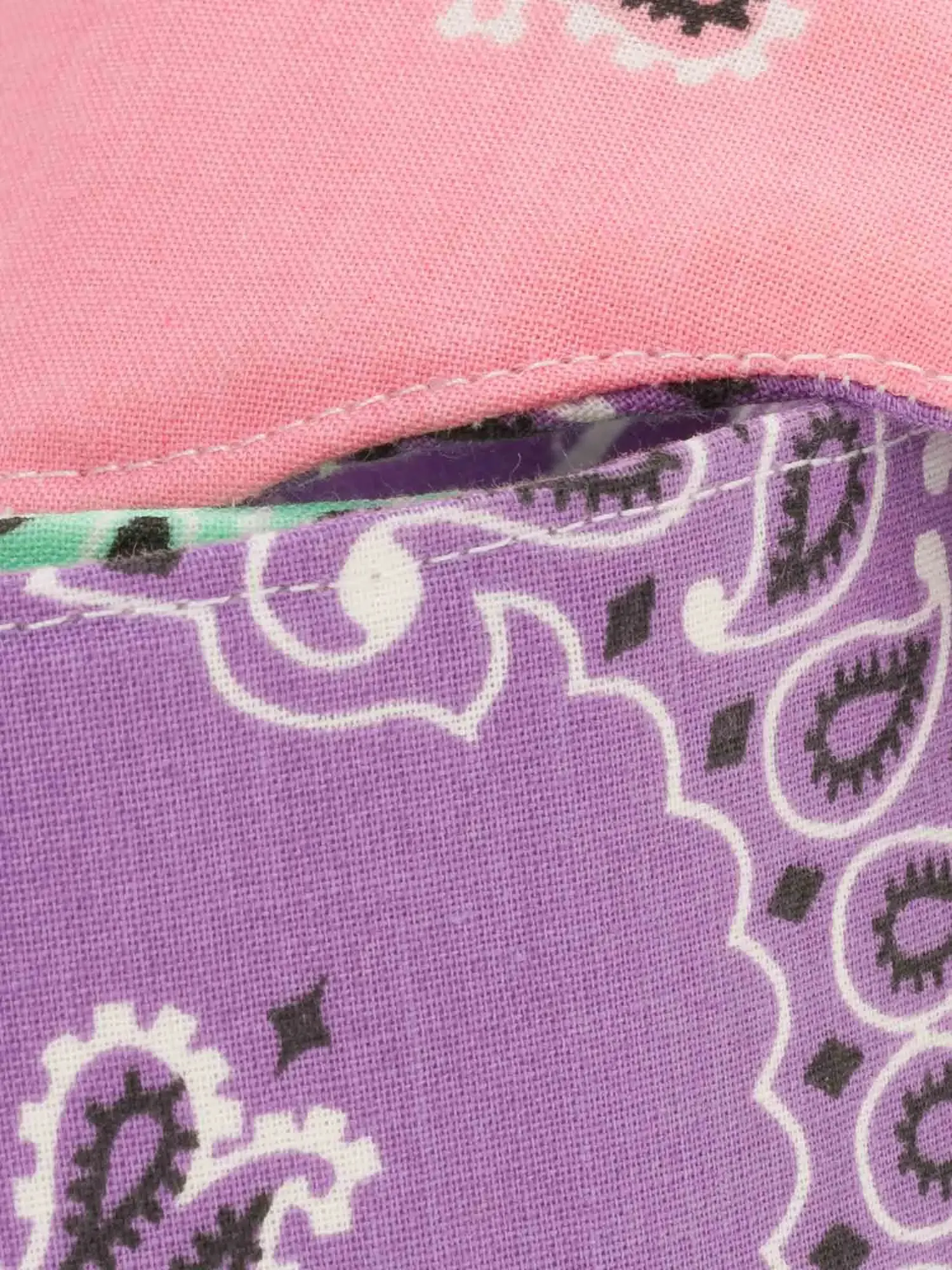 Grande Bandoulière - Mint / Pale pink / Lilas - Tricolore - Image 4