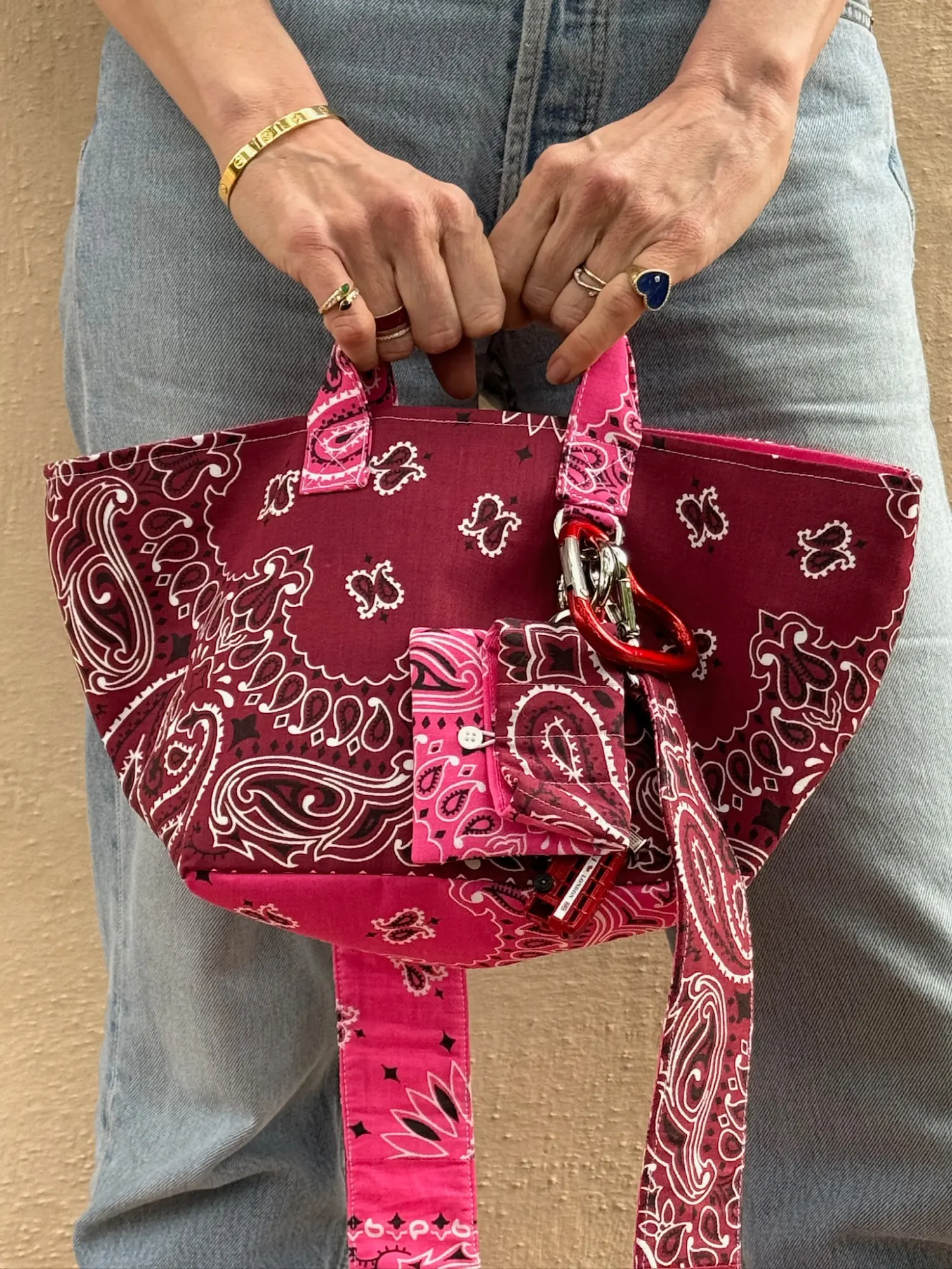 Mini Basket - Bordeaux / Fuchsia - Image 4