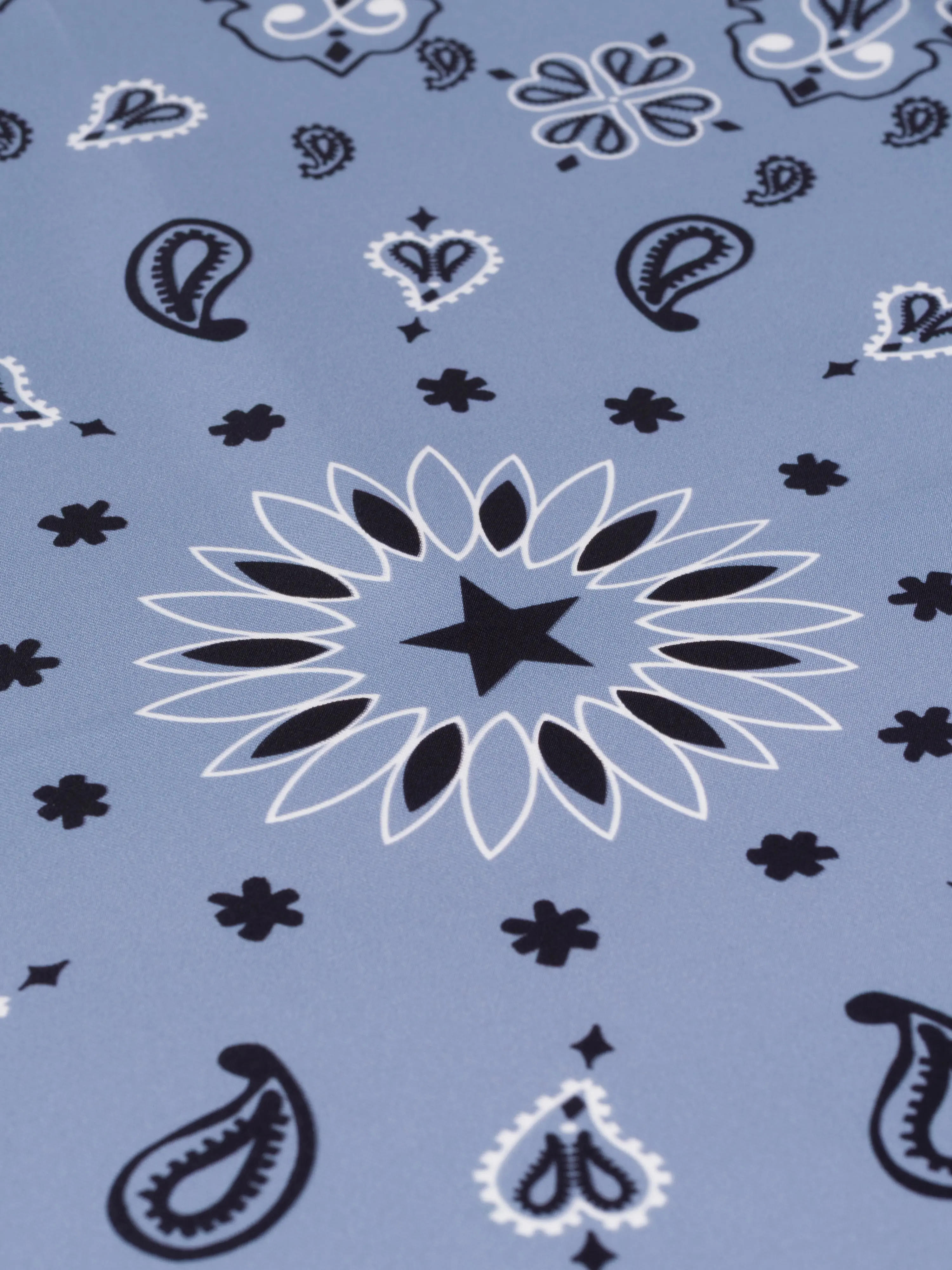 Bandana en Soie - STAR - CHAMBRAY - Petit Modèle - Image 3